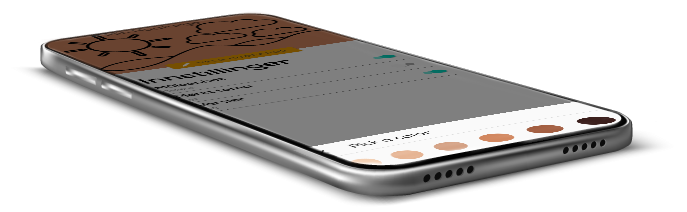 Home page shown on a phone screen